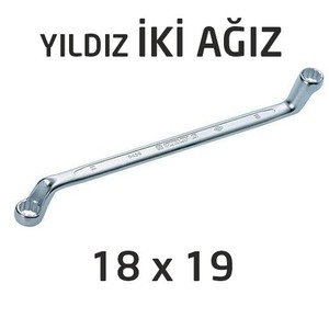 İzeltaş 18x19 Yıldız İki Ağız Anahtar